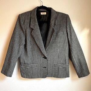 Rutea women’s blazer size medium houndstooth